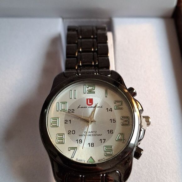 Luis Cardini NWT watches his & hers, water resistant, stainless steel (W041) main image 4